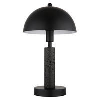 TISCHLEUCHTE Janie 20/34 cm  - Schwarz, Design, Kunststoff/Stein (20/34cm) - Globo