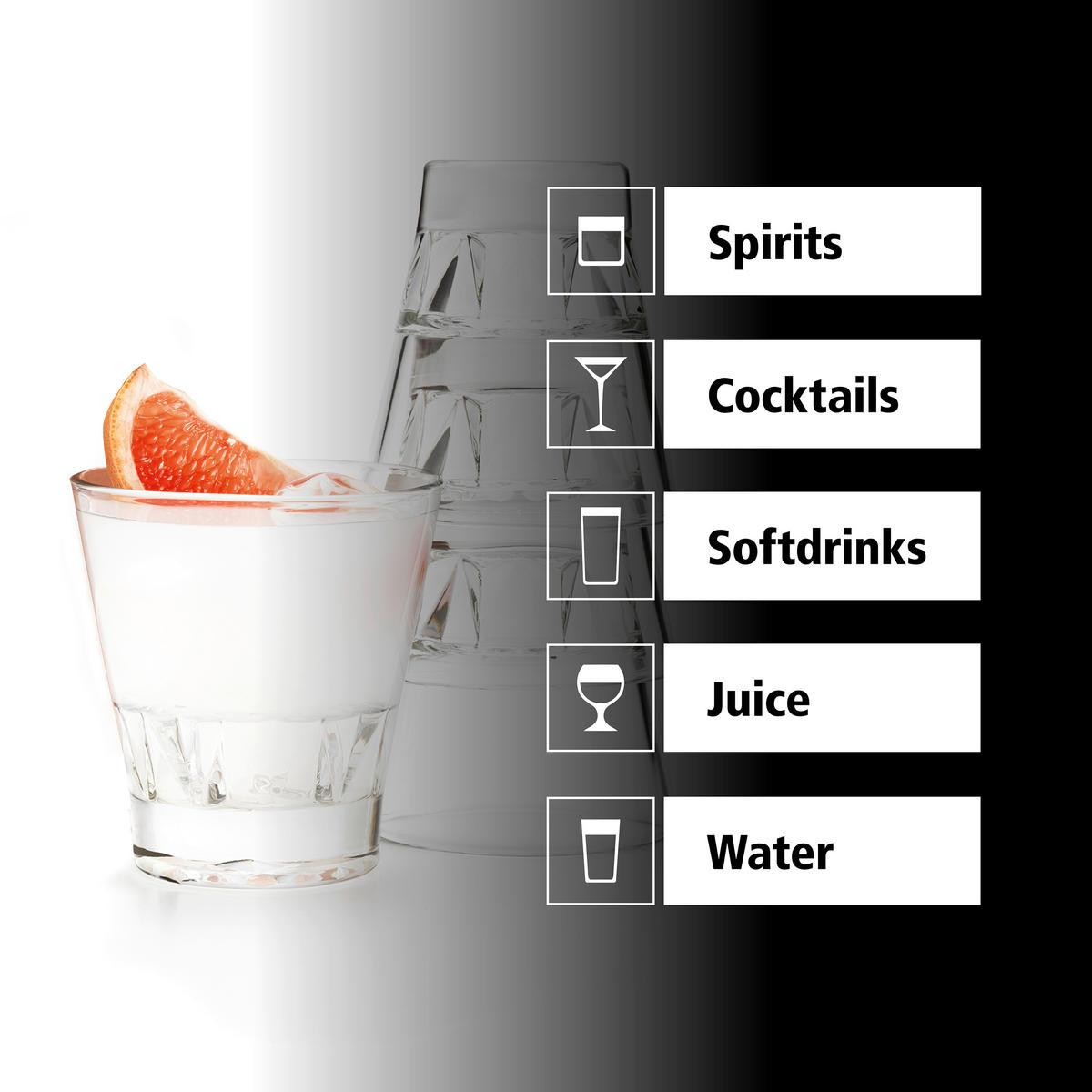 GLÄSERSET GALLERY  12-teilig  - Klar, Basics, Glas (9/10cm)