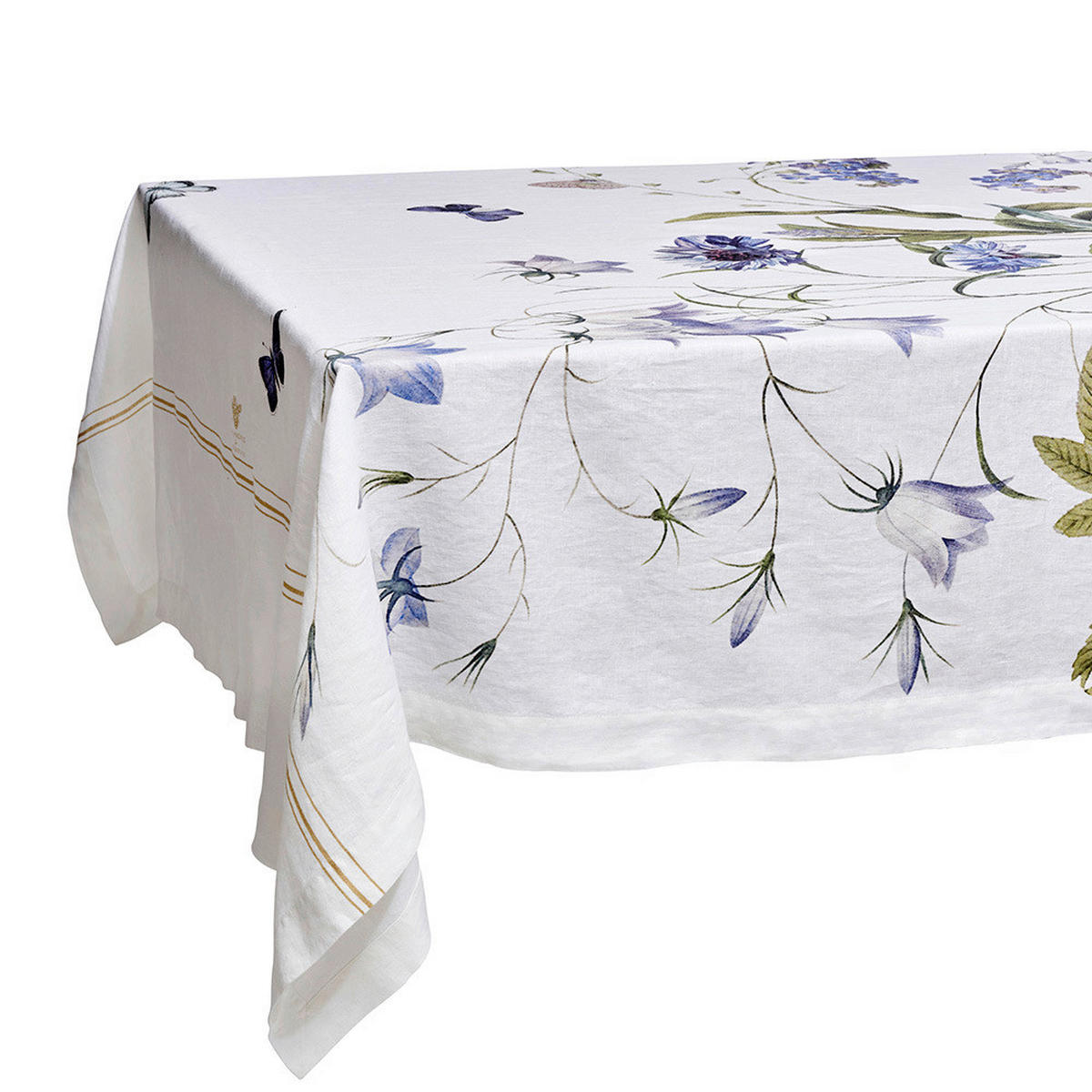 TISCHDECKE Textil Blau 145/350 cm  - Blau, Basics, Textil (145/350cm)