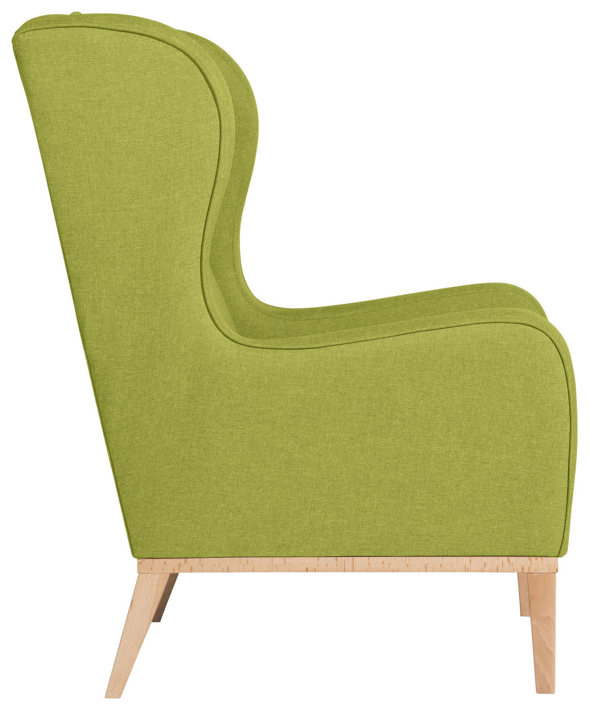 OHRENSESSEL in Flachgewebe Hellgrün  - Naturfarben/Hellgrün, KONVENTIONELL, Holz/Textil (66/104/78cm) - Max Winzer
