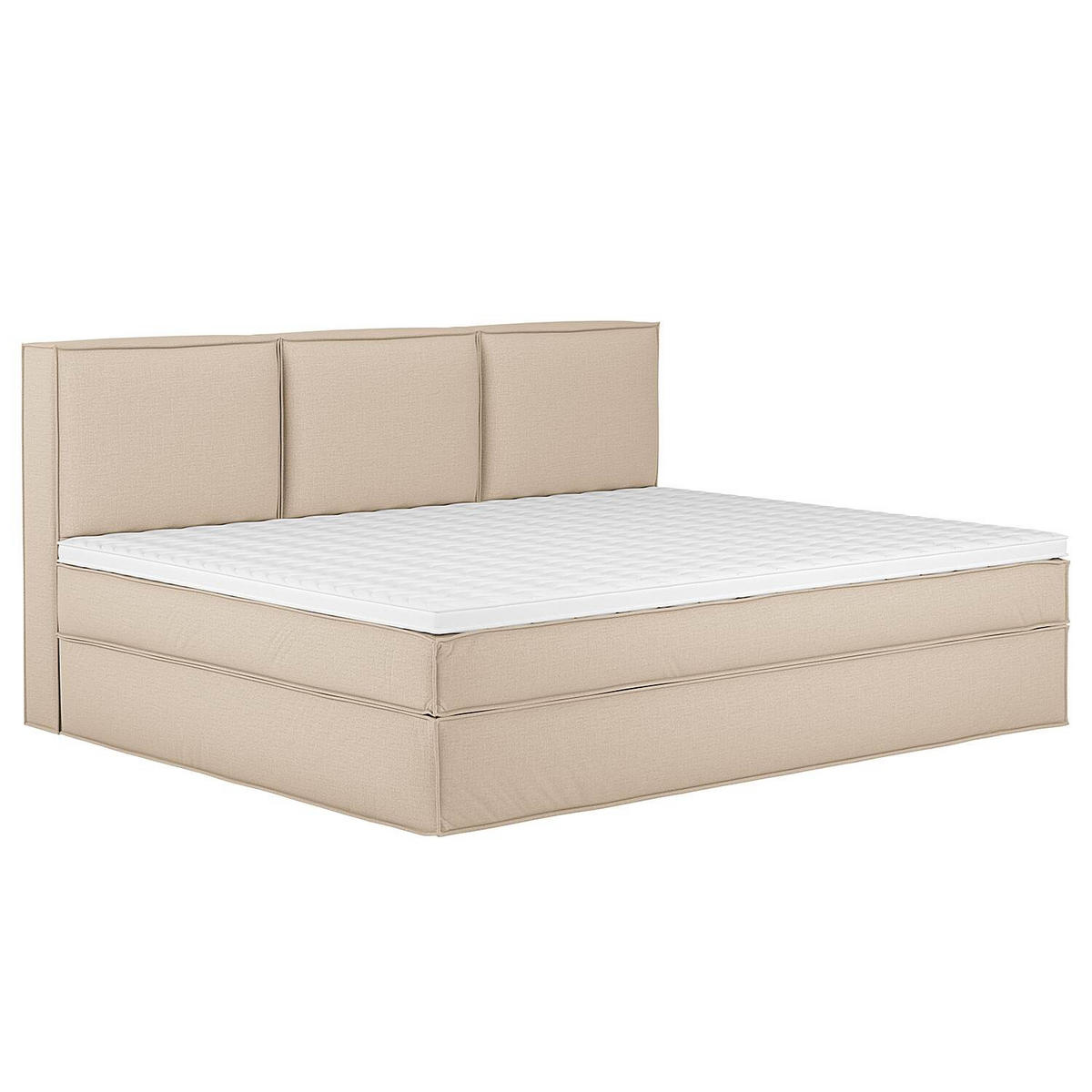 BOXSPRINGBETT 270/200 cm  in Beige  - Beige, Design, Textil (270/200cm) - home24