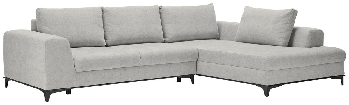 ECKSOFA inkl. Funktionen Creme Webstoff Rückenkissen, Bettkasten, Schlaffunktion, Rücken echt  - Wengefarben/Creme, Design, Holz/Textil (314/211cm) - Stylife