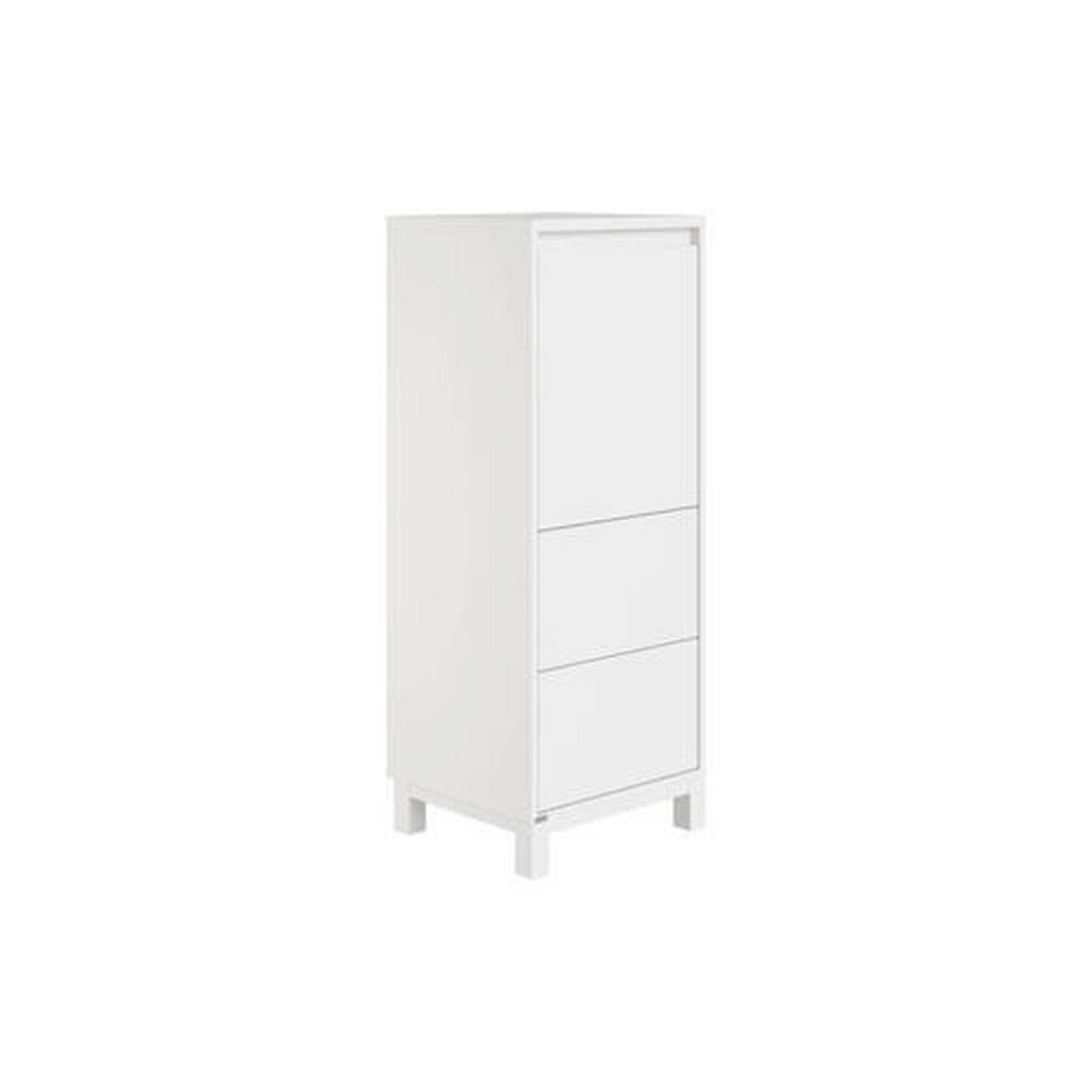 HIGHBOARD Olli Highboard 1T2S  in  - Weiß, Basics, Holzwerkstoff (48,4/119,7/40,1cm) - Paidi