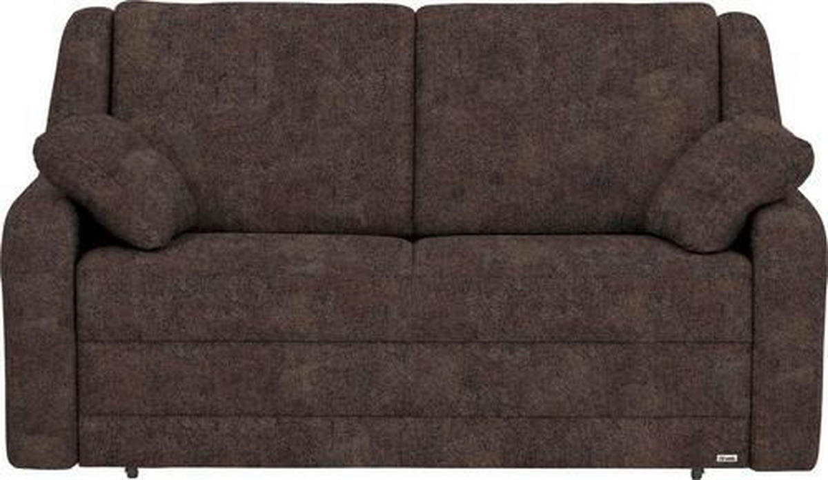 SCHLAFSOFA Braun  - Schwarz/Braun, KONVENTIONELL, Kunststoff/Textil (158/88/91cm) - Sedda