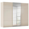 SCHWEBETÜRENSCHRANK 301/223/68 cm 3-türig Champagner  - Champagner, KONVENTIONELL, Glas/Holzwerkstoff (301/223/68cm) - Novel