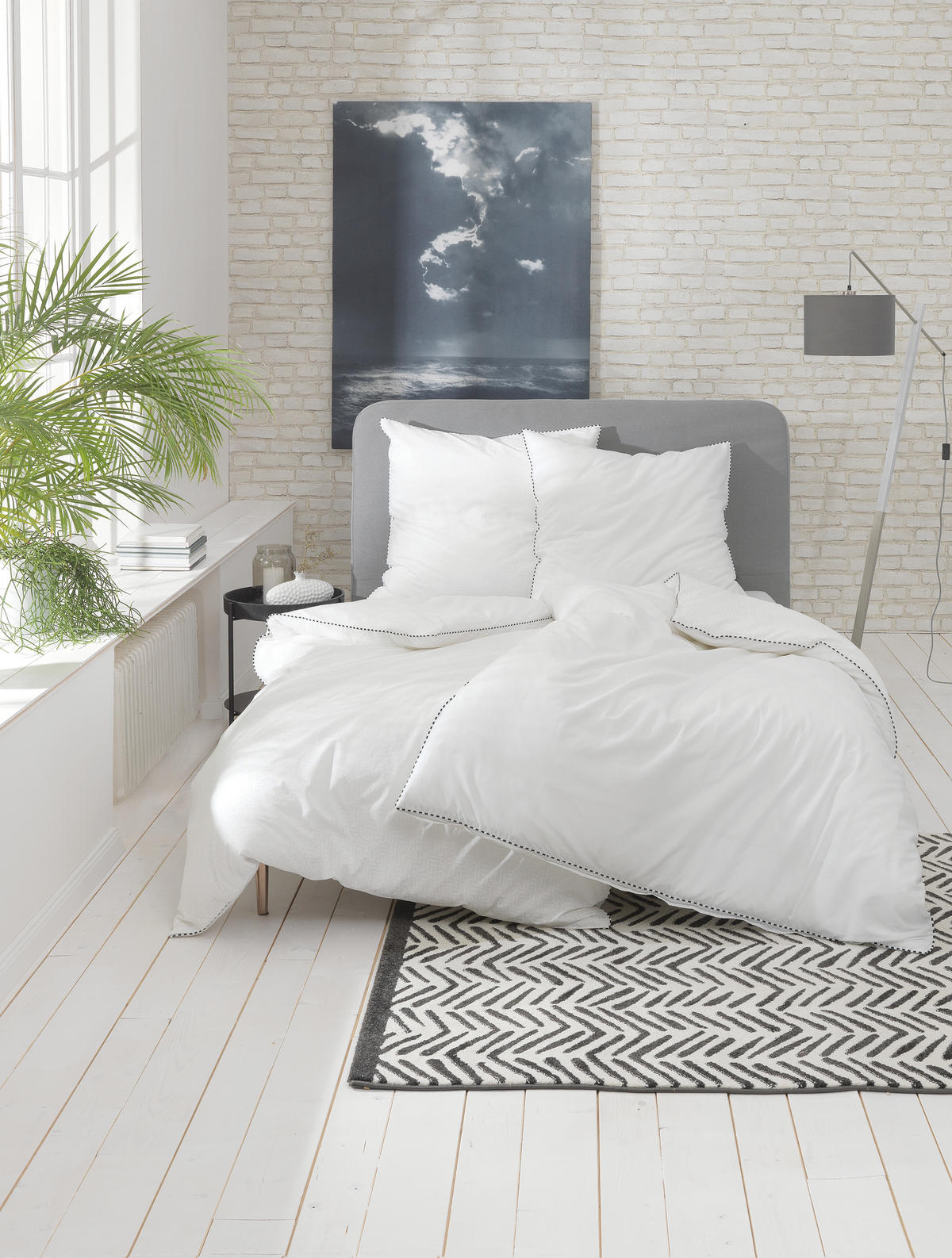 WENDEBETTWÄSCHE E-Scatter Renforcé 140/200 cm  - Weiß, KONVENTIONELL, Textil (140/200cm) - Esprit