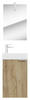 GÄSTEBAD 41 cm  - Eichefarben/Weiß, Basics, Keramik (41cm) - MID.YOU