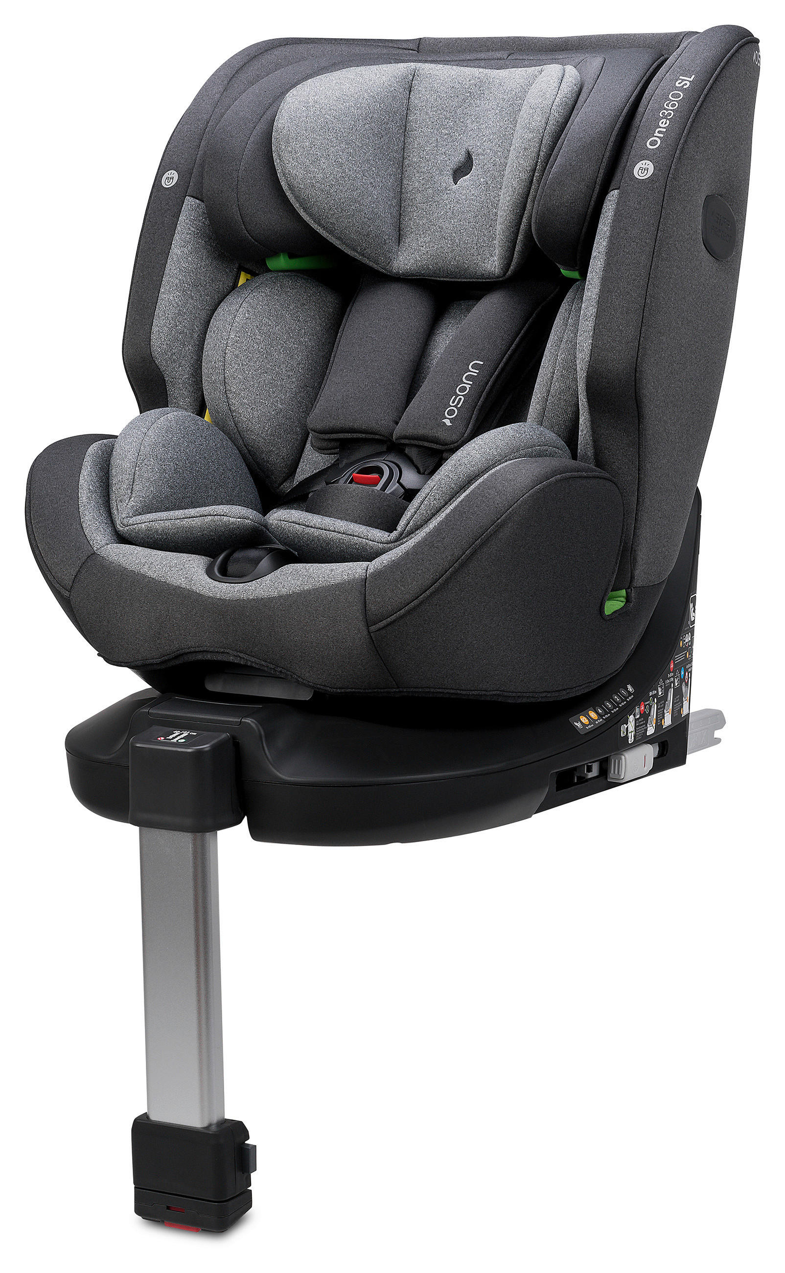 REBOARDER-KINDERSITZ One 360 SL  - Grau, Basics, Kunststoff (48/43cm) - Osann
