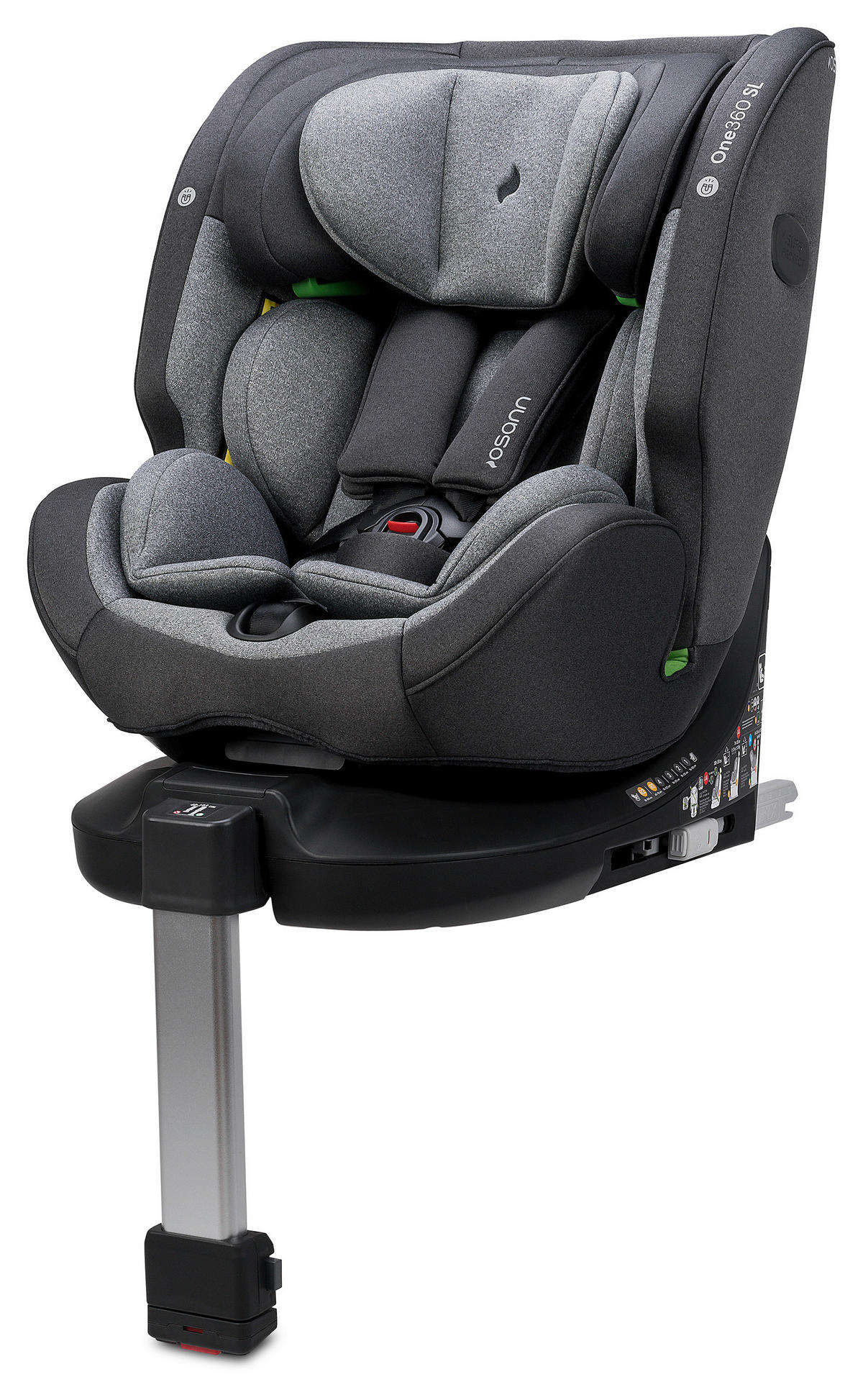 REBOARDER-KINDERSITZ One 360 SL  - Grau, Basics, Kunststoff (48/43cm) - Osann