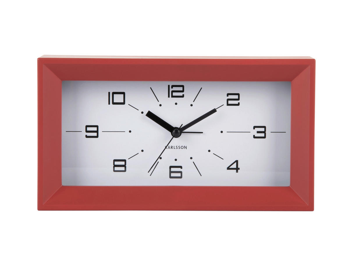 WANDUHR  Rostfarben  - Rostfarben, Basics, Kunststoff (20/11/6cm) - Karlsson