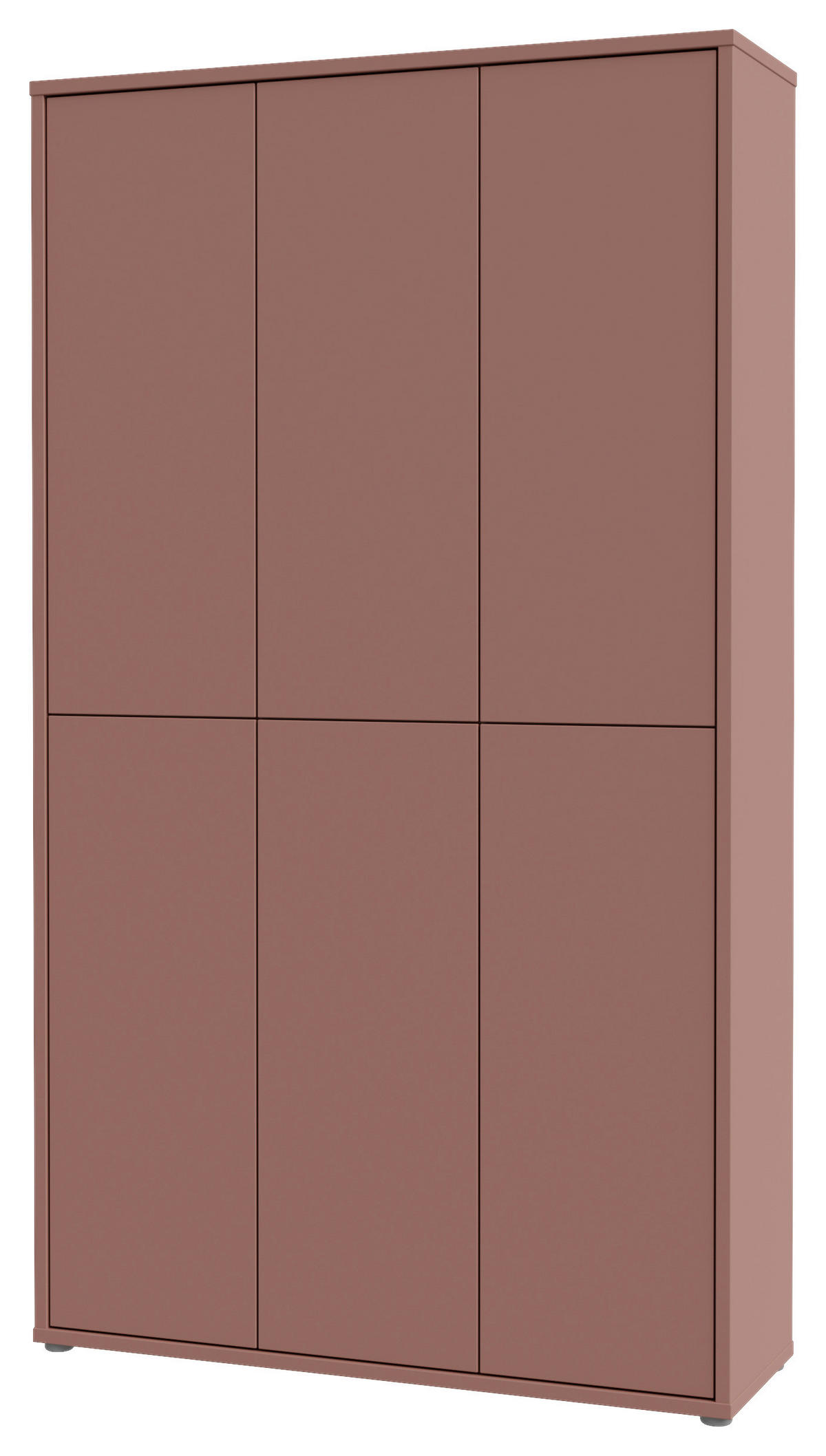 SCHUHSCHRANK  in 110/192/35 cm  - Terracotta/Grau, Basics, Holzwerkstoff/Kunststoff (110/192/35cm) - Xora