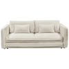 SCHLAFSOFA in Mikrovelours Beige  - Beige/Schwarz, KONVENTIONELL, Kunststoff/Textil (237/94/117cm) - MID.YOU