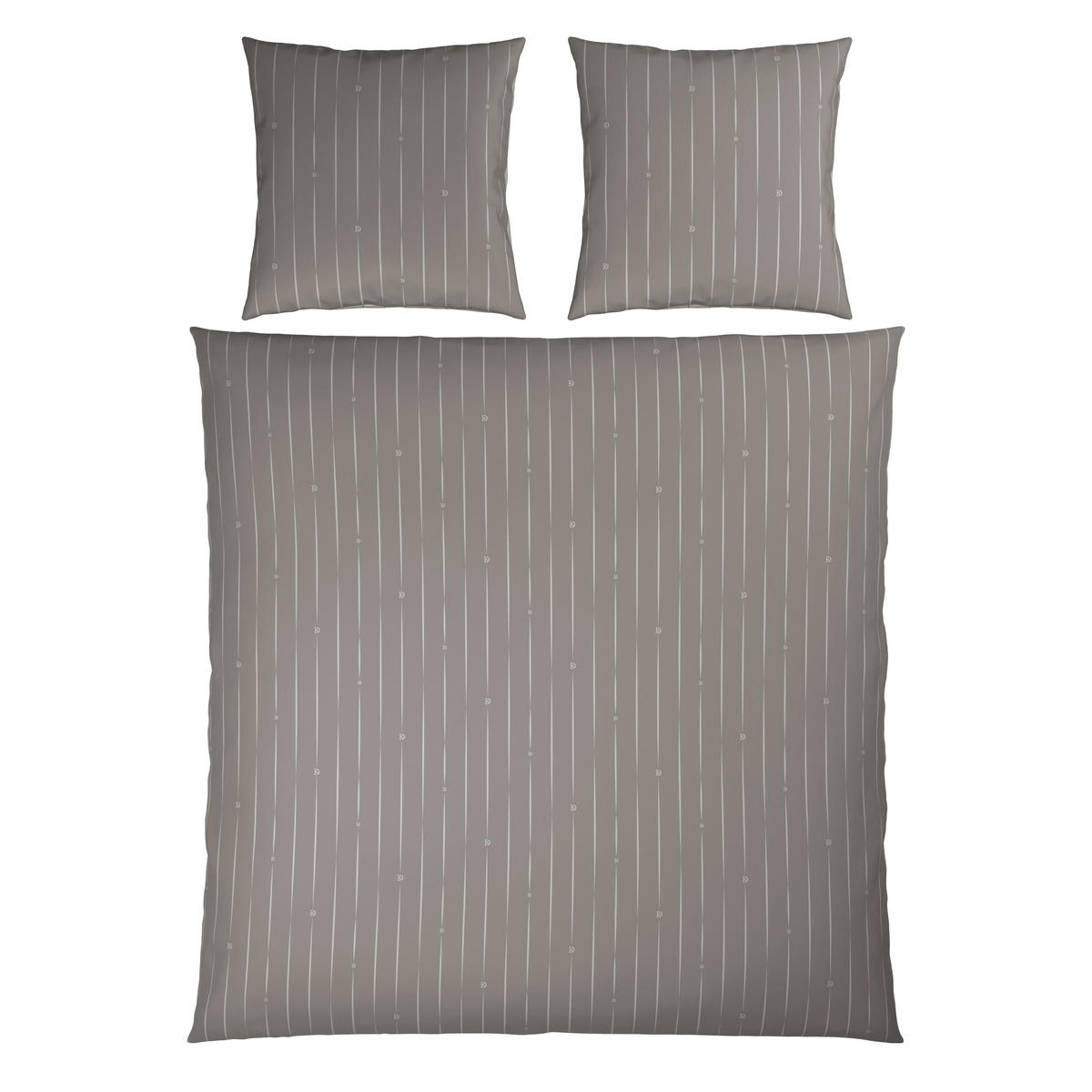 WENDEBETTWÄSCHE STRIPES DK Satin 200/200 cm  - Silberfarben, Design, Textil (200/200cm) - Dieter Knoll