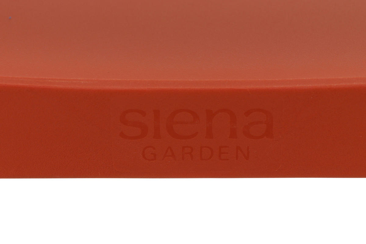 GARTENGARNITUR 3-teilig Stahl  - Anthrazit/Rot, Basics, Kunststoff/Metall (80/80/80cm) - Siena Garden