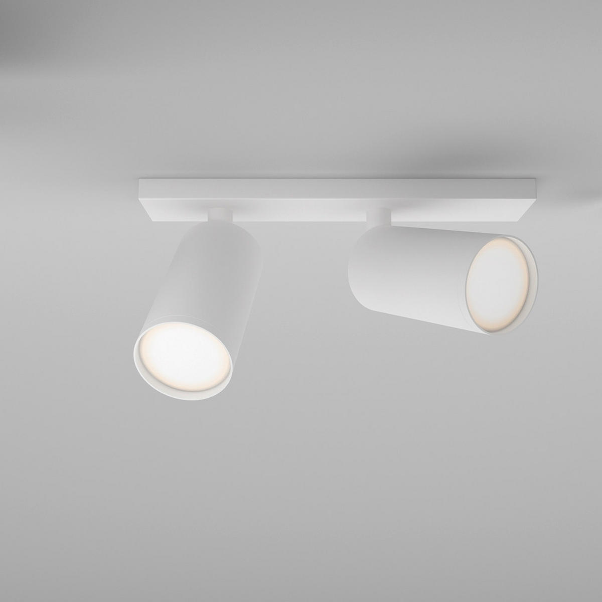 DECKENLEUCHTE    34,4/6/12 cm  - Weiss, Modern, Metall (34,4/6/12cm) - MAYTONI