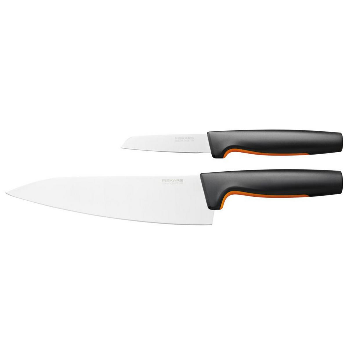 SET NOŽEV  FISKARS FUNCTIONAL FORM 2-delni - črna/oranžna, Basics, kovina/umetna masa - Fiskars
