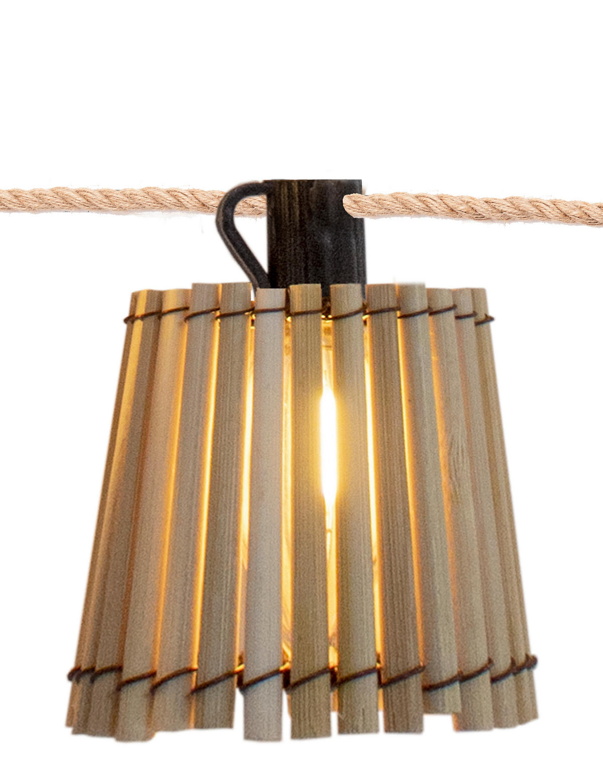 LICHTERKETTE 800 cm  - Braun/Nickelfarben, Natur, Naturmaterialien (800cm) - Newgarden