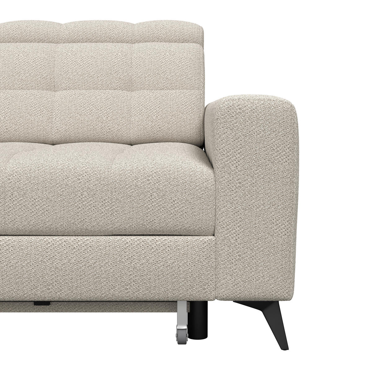 HÖRNSOFFA i velour greige  - greige/svart, Romantik / Lanthus, metall/textil (228/289cm) - MID.YOU