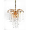 KRISTALL-HÄNGELEUCHTE 50/110 cm   - Goldfarben, KONVENTIONELL, Glas/Metall (50/110cm)