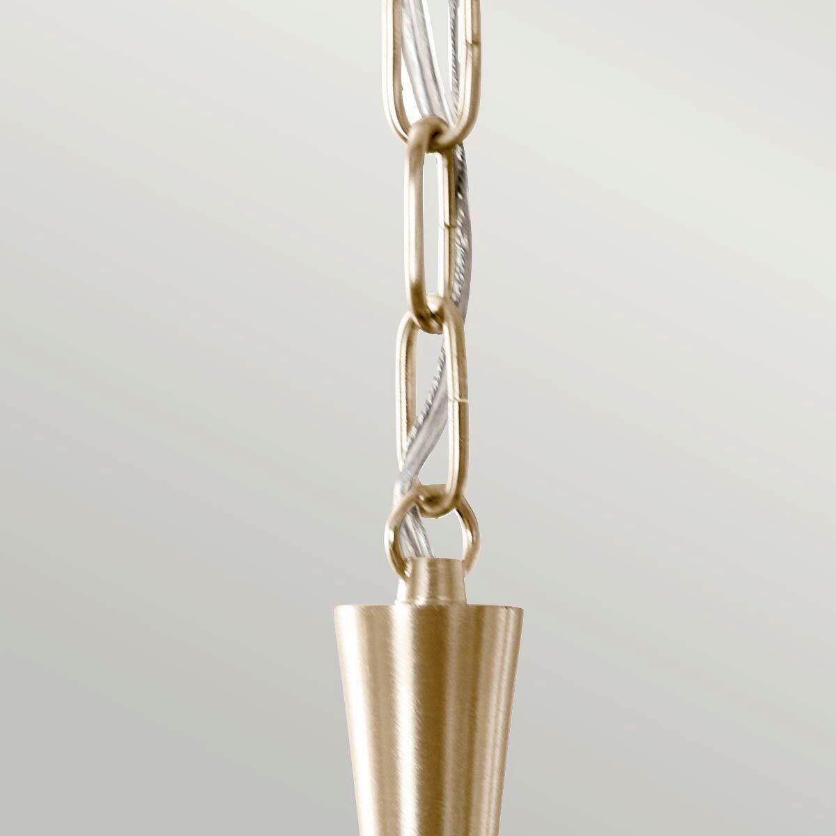 HÄNGELEUCHTE    - Champagner/Schwarz, Konventionell, Metall (225.9/33/50.8cm) - Elstead Lighting