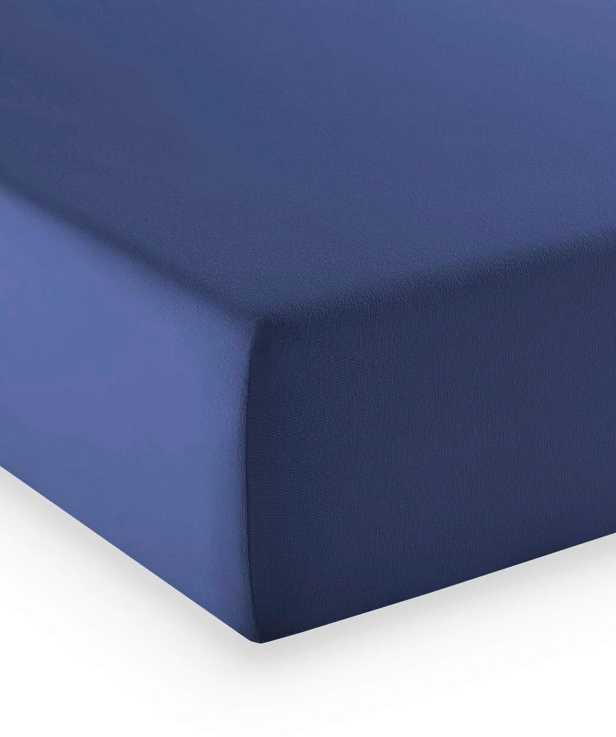 BOXSPRING-FIXLEINTUCH - Blau, Basics, Textil (180-200/200-210cm) - Fleuresse