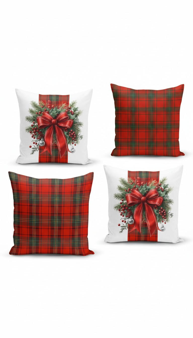 X-Mas Kissenbezug-Set Mehrfarbig 43x43 cm