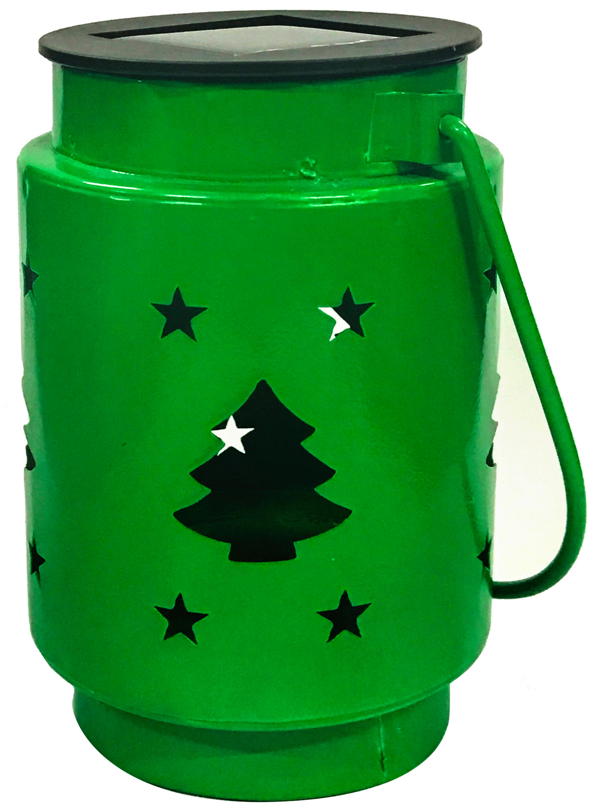 LED-DEKORATIONSLAMPA 8,5/11,5 cm   - grön/svart, Basics, metall/plast (8,5/11,5cm) - X-Mas