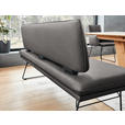 SITZBANK in Metall, Textil Anthrazit, Schwarz  - Anthrazit/Schwarz, Design, Textil/Metall (195/91/65cm) - Dieter Knoll