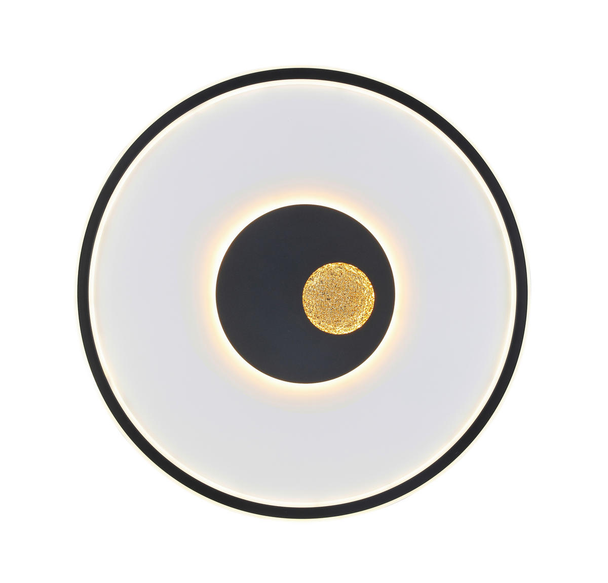 PLAFONIERĂ CU LED - alb/auriu, Design, plastic/metal (60cm) - Dieter Knoll
