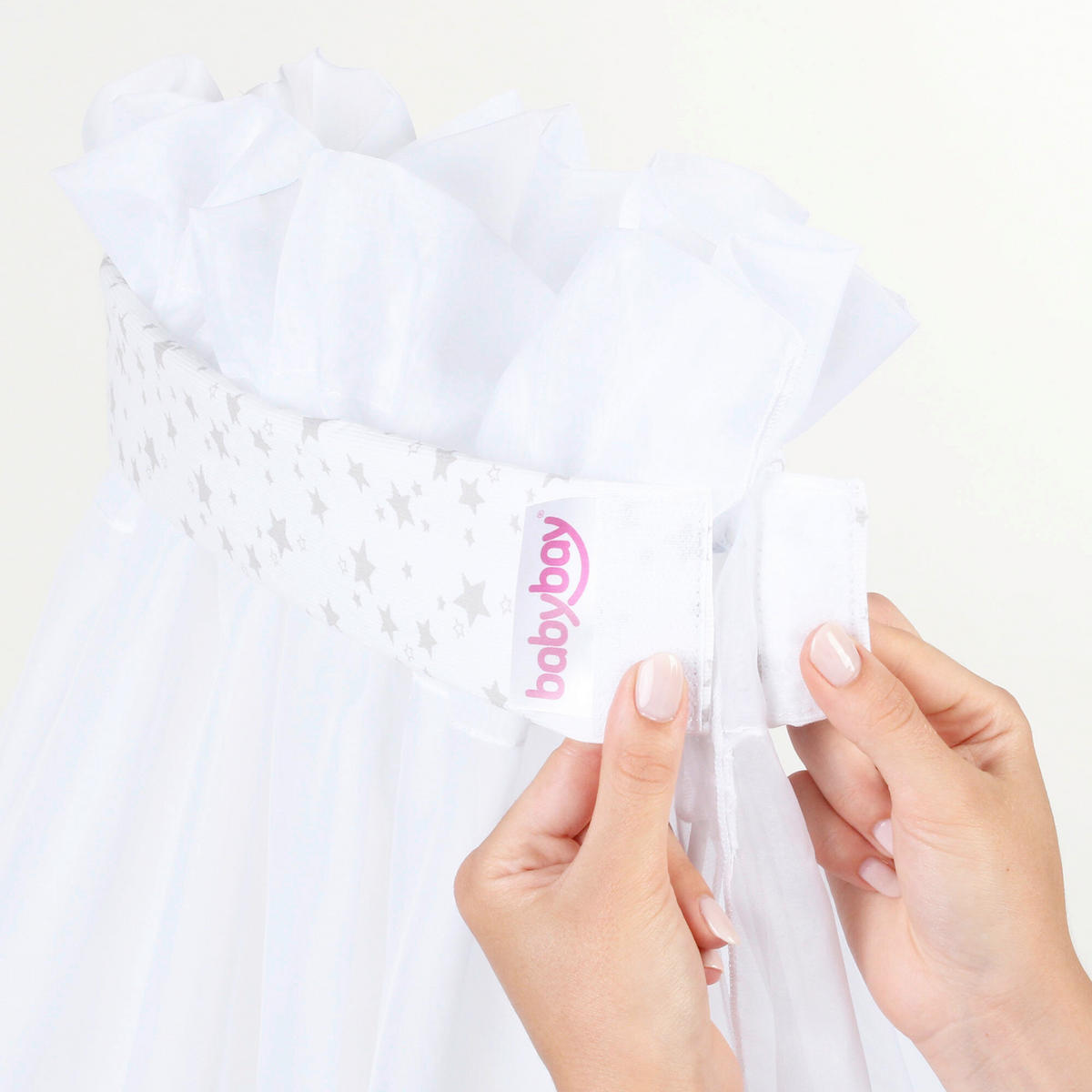 MOSKITONETZ  - Weiß, Basics, Textil (310/160/0,1cm) - Babybay