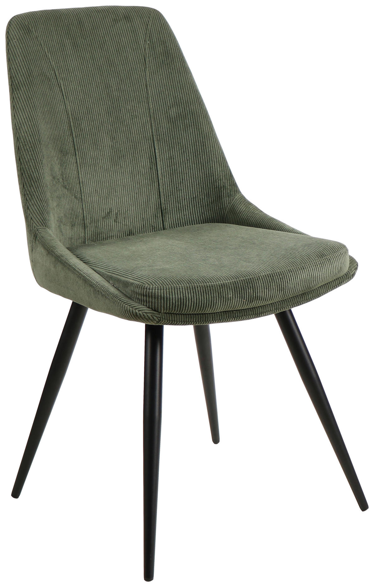 STOLICA  zelena  drvo, metal, tekstil      - zelena/crna, Moderno, drvo/metal (49/88/59cm) - MID.YOU