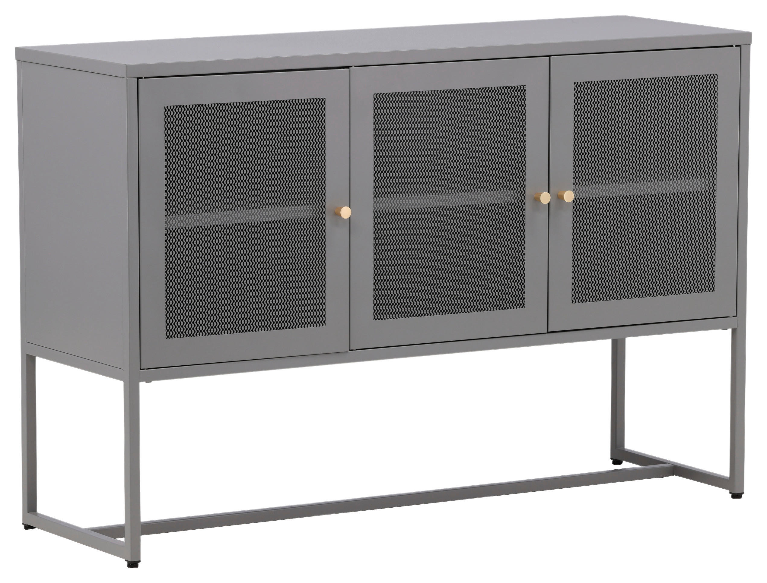 SIDEBOARD  in 120/80/40 cm  - Hellgrau, Design, Metall (120/80/40cm) - Livetastic