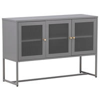 SIDEBOARD 120/80/40 cm  - ljusgrå, Design, metall (120/80/40cm) - Livetastic