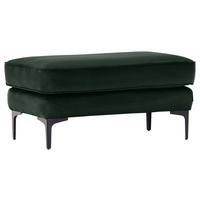 HOCKER Flachgewebe Grün  - Schwarz/Grün, LIFESTYLE, Textil/Metall (103/48/58cm) - Landscape