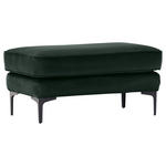 HOCKER Flachgewebe Grün  - Schwarz/Grün, LIFESTYLE, Textil/Metall (103/48/58cm) - Landscape