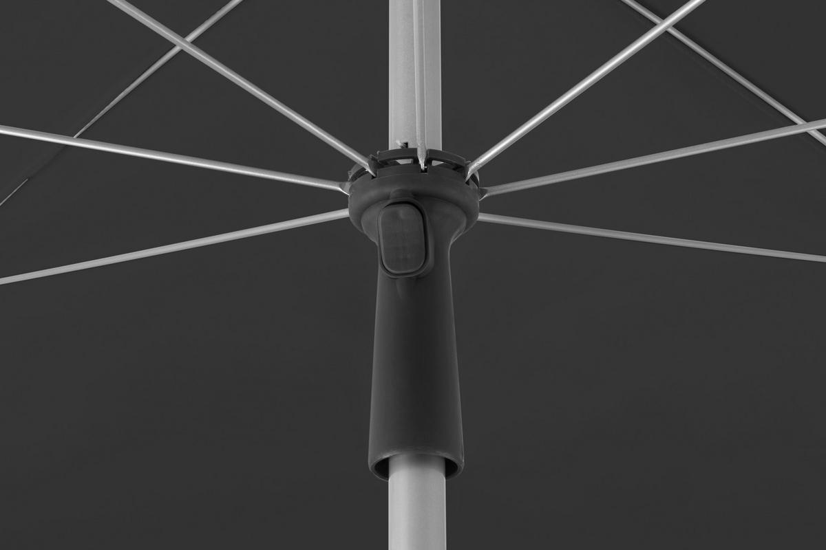 SONNENSCHIRM 180 cm Anthrazit  - Anthrazit/Silberfarben, Basics, Textil/Metall (120/240/180cm) - Schneider
