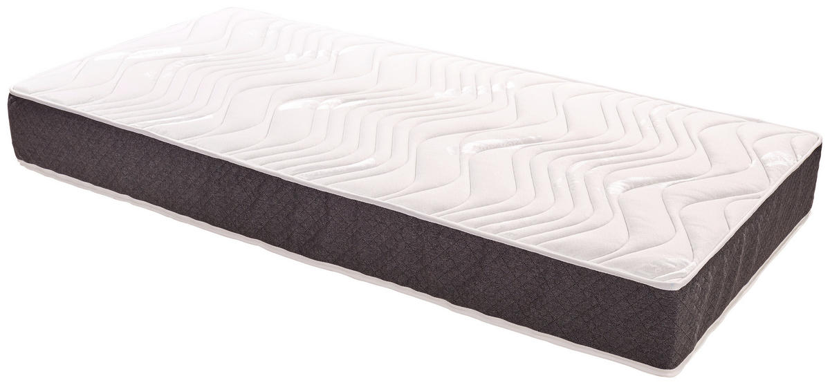 VISCOMATRATZE 140/200 cm Höhe ca. 22 cm 7 -Zonen - Weiß, KONVENTIONELL, Textil (140/200cm) - Livetastic
