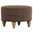 HOCKER in Textil Dunkelbraun - Eichefarben/Dunkelbraun, Design, Holz/Textil (77/43cm) - Carryhome HOCKER in Textil Dunkelbraun - Eichefarben/Dunkelbraun, Design, Holz/Textil (77/43cm) - Carryhome