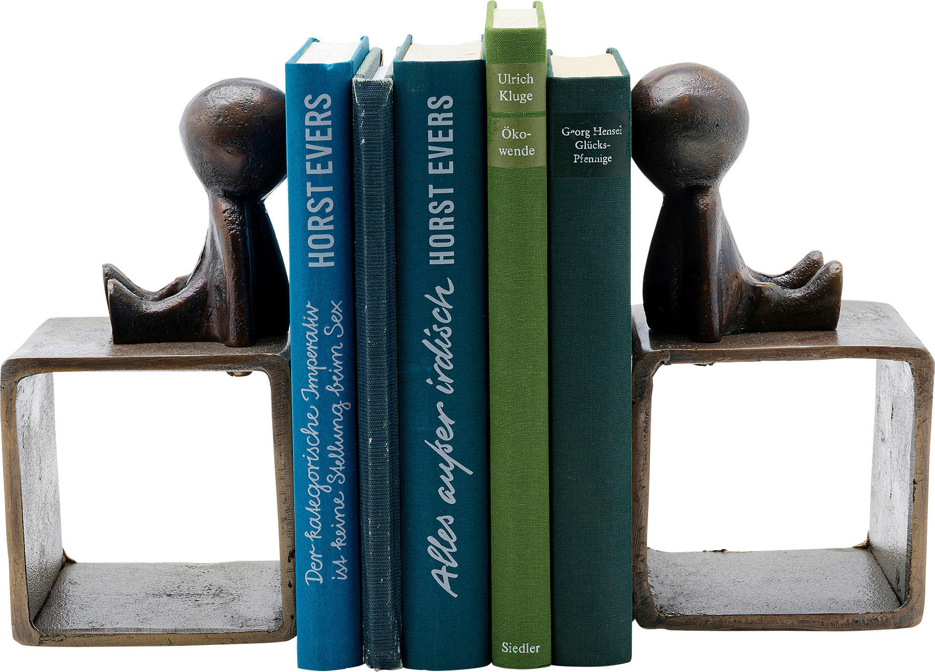 BUCHSTÜTZE - Schwarz, Metall (21/19/10cm) - Kare-Design