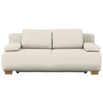 BOXSPRINGSOFA  in Webstoff Creme Skandinavisch  - Creme/Naturfarben, MODERN, Holz/Textil (205/93/108cm) - Venda