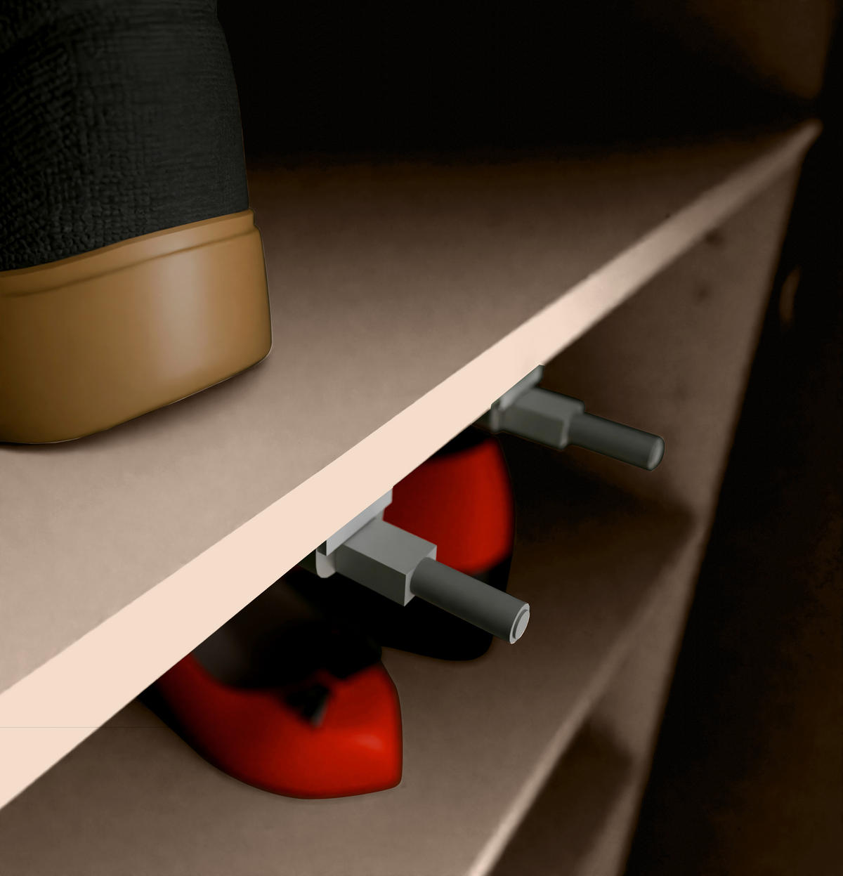 SIDEBOARD  184,2/83,1/41,5 cm 3 Schublade(n)  - Sandfarben/Grau, MODERN, Holzwerkstoff/Kunststoff (184,2/83,1/41,5cm) - Carryhome