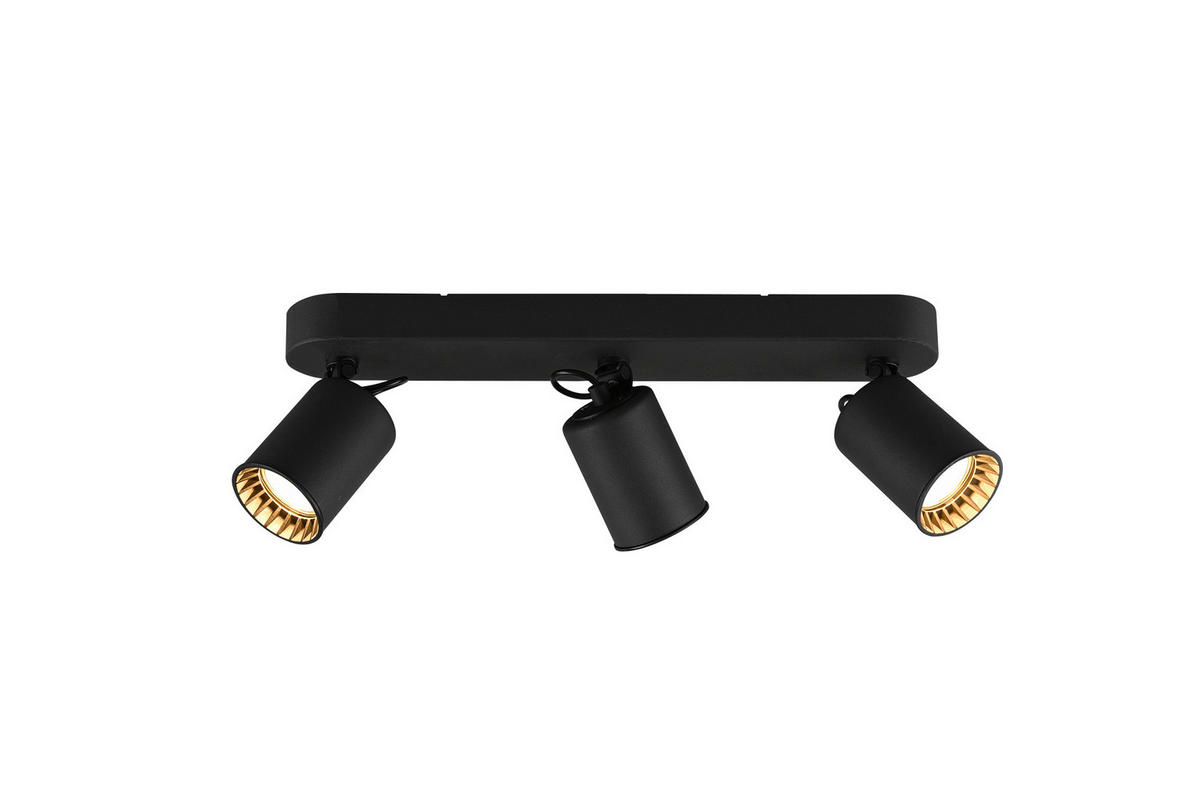 STRAHLER - Schwarz, Konventionell, Kunststoff/Metall (41/15/7cm) - Trio Leuchten