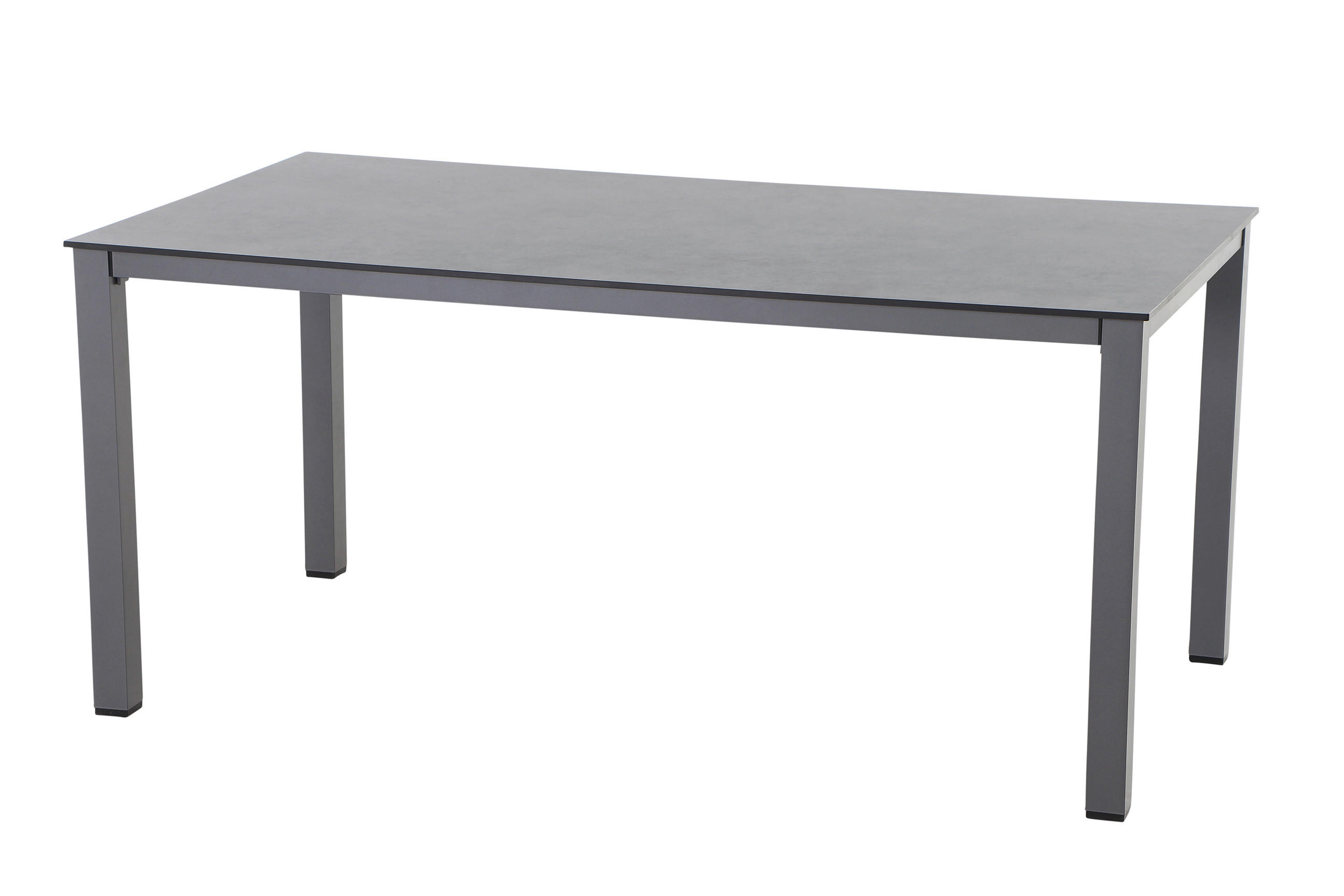 GARTENTISCH Metall, Kunststoff, Holzwerkstoff Anthrazit rechteckig  - Anthrazit, KONVENTIONELL, Holzwerkstoff/Kunststoff (160/90/72cm) - Siena Garden