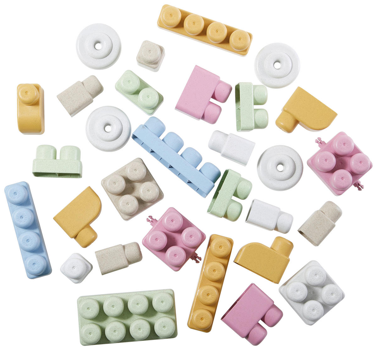 ÉPÍTŐKOCKÁK - többszínű, Natur, műanyag/természetes anyagok - My Baby Lou