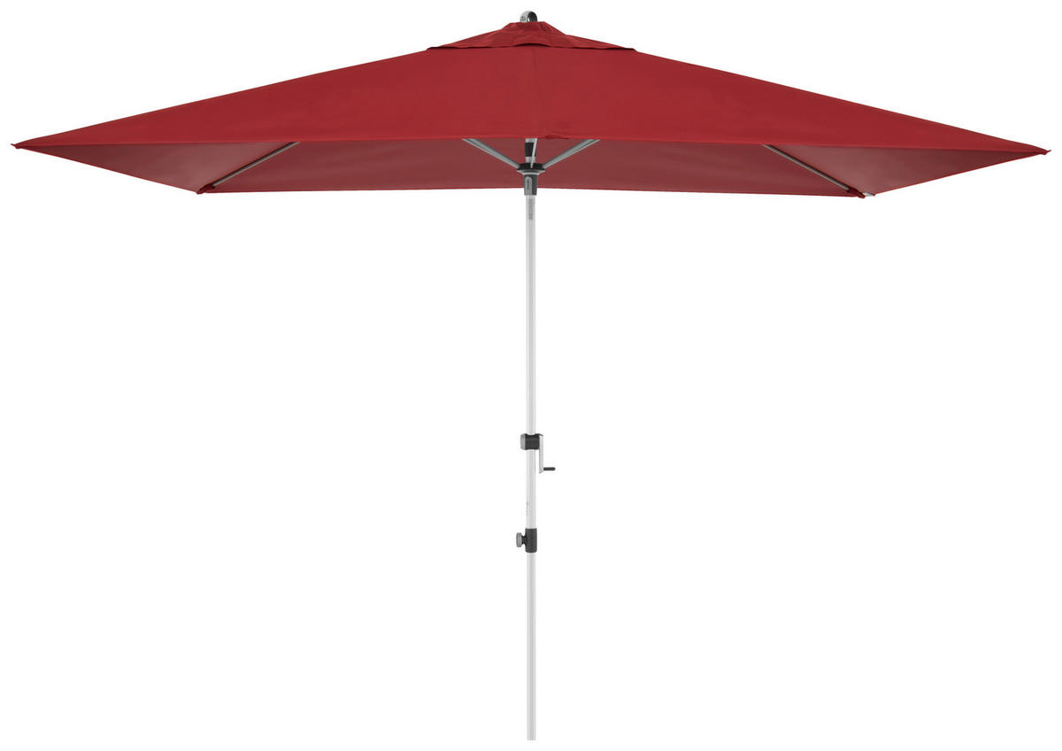 SONNENSCHIRM 300x200 cm Bordeaux  - Bordeaux/Alufarben, KONVENTIONELL, Textil/Metall (300/200cm) - Doppler