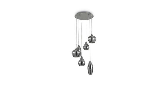 HÄNGELEUCHTE 60/30-135 cm - Grau, Design, Glas/Metall (60/30-135cm) - Dieter Knoll