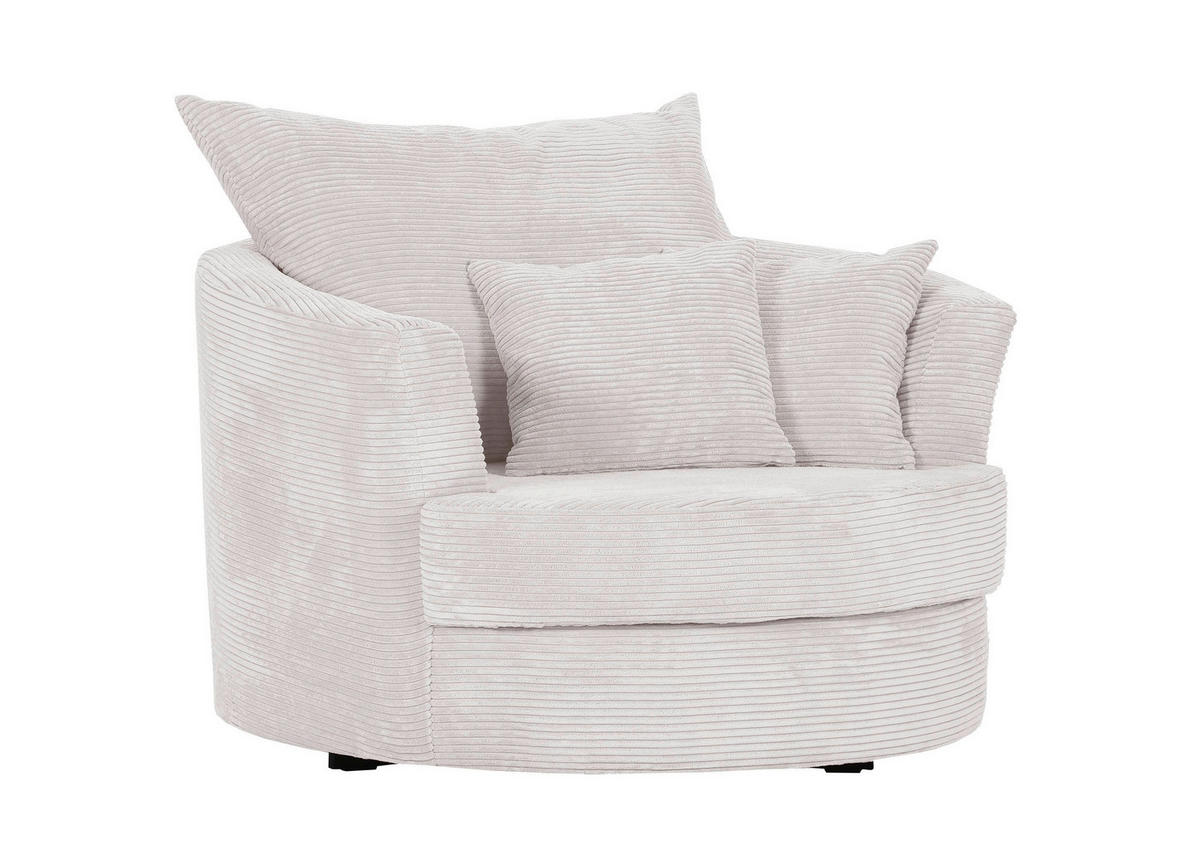 FOTEL - bézs/fekete, Konventionell, textil/fém (115/72/115cm) - Carryhome