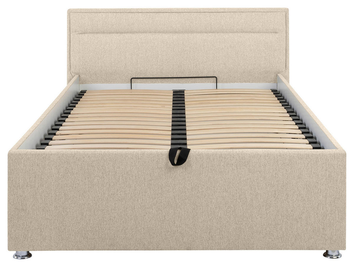 TAPECIRANI KREVET   120/200 cm   bež  - bež, Moderno, drvo/metal (120/200cm) - MID.YOU