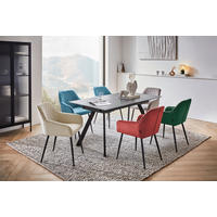 STOLIČKA S PODRÚČKAMI, železo, zamat, čierna, tmavozelená - čierna/tmavozelená, Trend, kov/drevo (54/86/60cm) - Hom`in