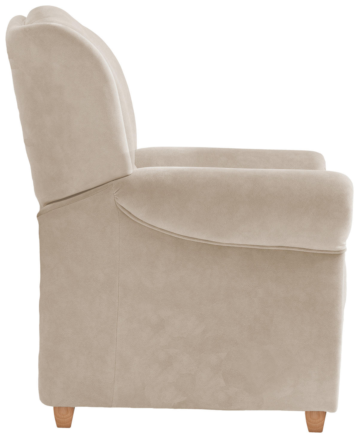 SESSEL in Mikrofaser Naturfarben  - Wildeiche/Naturfarben, KONVENTIONELL, Holz/Textil (91/100/88cm) - Livetastic